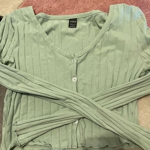 green top from shein, size s